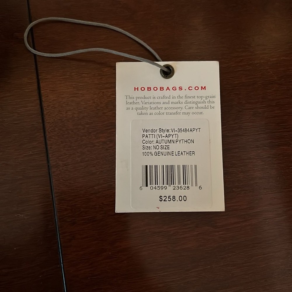 Hobo Patti Bag In Color Autumn Python. 100% Genui… - image 5